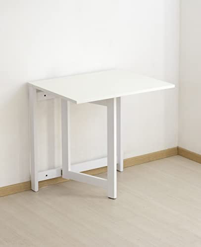 Arredamenti Italia Wandtisch, 650 SPACE, einfache Befestigung mit Dübeln, aufklappbar, geschlossen, Konsole, weiß, Ar-It das Herz des Holzes