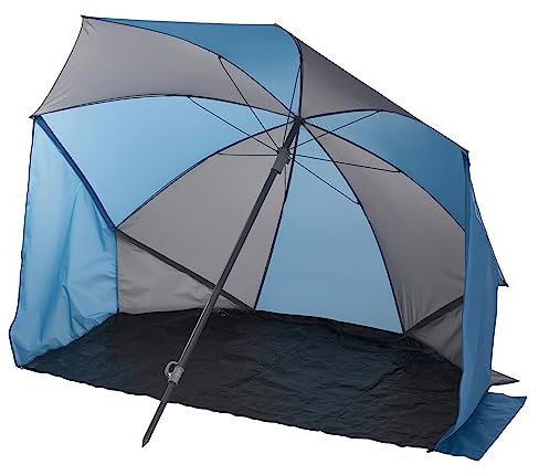 Outfit Parasol de plage et protection contre le vent - Diamètre 180 cm, kl-bleu