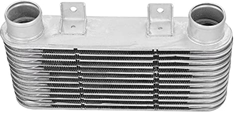 Intercooler da 52 Mm Radiatore di Raffreddamento del Motore Intercooler per Montaggio Anteriore in Lega di Alluminio Universale per Motociclette