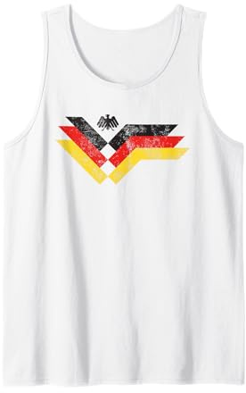 Deutschland Retro Eagle Stripe World Cup Fußball Tank Top
