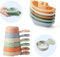 Baby Bath Toys for 1 2 3 4 Year Olds Toddler Kids - 11PCS Mould Free Water Play Swimming Pool Toys No Mould Stackable Boats and Spoons shower toys for Boys Girls