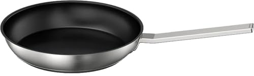 Siemens Pfanne 22 cm non-stick Edelstahl HZ9CF280 | Induktionsgeeignet, Gaskochfelder, Hochwertiger Edelstahl, rostfrei, Haltbare 3-Schicht-Antihaftbeschichtung