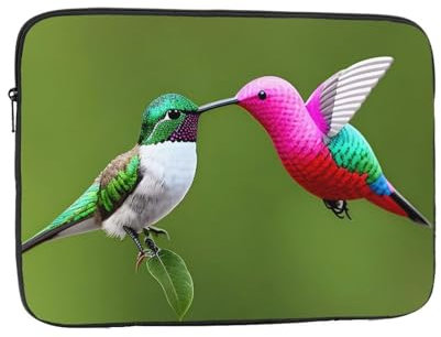 NNSOOD Novelty Hummingbird Prints Portable Laptop Sleeve Case - Shockproof Portable Laptop Sleeve Bag 10 inch for Men and Women Business Travel, Office Daily Use