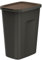 botle Abfallbehälter 50 Liter, Maße 38x29x51 cm, zur Mülltrennung, Braun, mit Öffnungsdeckel aus leichtem Kunststoff, modular, leicht, Sortieren, Umwelt, Ordnung halten