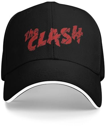 ZXMDJHJ Baseballmützen Unisex die Clash Band Hüte Stilvolle Baseballmütze Trucker Hut Golf Headewear Geschenk Geschenk