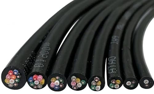 1 meters Sensor signal data copper cable LIYY 2 3 4 5 6 8 10 core 26/24/22 awg CE sheathed cable(0.25MM 24AWG,10 cores)