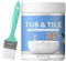 Maciun Tub And Tile Refinishing Kit Bath Enamel Paint White Repair Sinks Refinishing, With Brush Quick-Dry Refinishing,Bathtub Water Based For Bathtubs, Sinks
