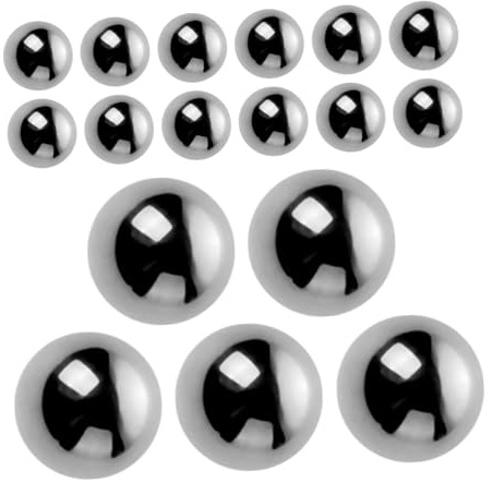 SKISUNO 20pcs Steel Mixing Balls for Manicure Nail Polish and Paint Bottles Agitator Beads for Pigments Ink Airbrush Paints Reusable Stirring Tool for Home and Artist Use