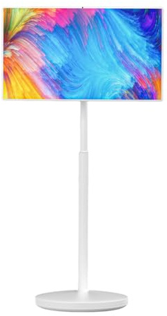 32 Inch 4K UHD Portable Monitor with Touch Screen, 8+256GB Storage, Android 13, Built-in 4K Camera, Up to 7 Hours Battery Life, Portable TV on Wheels