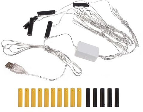 GAOINTELL AAA Virtual Battery USB Eliminators for LED Lights Lamps Fan Cameras Replacement for 4.5V and 3V Batteries Elimination Adaptor