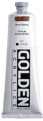 Goldene 0001020-3 5 Unzen Heavy Body Acrylfarbe - Burnt Sienna