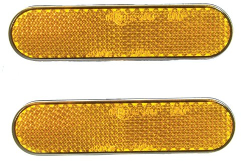 REFLECTOR KIT AMBER 2PCS SELF ADHESIVE 22 X 94MM E-MARKED