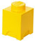 Room Copenhagen Aufbewahrungsstein, 1 Noppe, Stapelbare Aufbewahrungsbox, 1,2 l, gelb, 12,5 x 12,5 x 18 cm, FBA_40011732