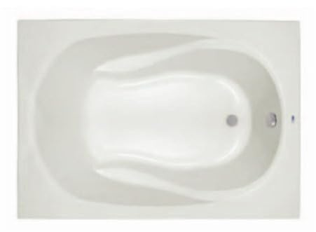 PROFLO PFS6042A Lansford 60 x 42 Drop In Acrylic Soaking Tub with Reversible Drain and Overflow - White