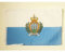 AZ FLAG - Drapeau Saint Marin - 45x30 cm - Pavillon Saint-Marinais 100% Polyester Avec Deux Cordelettes - 20g