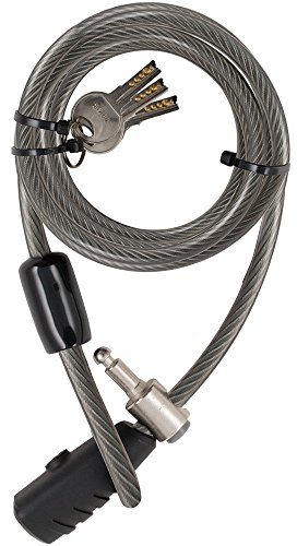 STANLEY Family Key Cable Fahrradschloss extra lang, 10mm x 2400mm, 3 Schlüssel, S741-159, Kabelschloss mit Schlüssel
