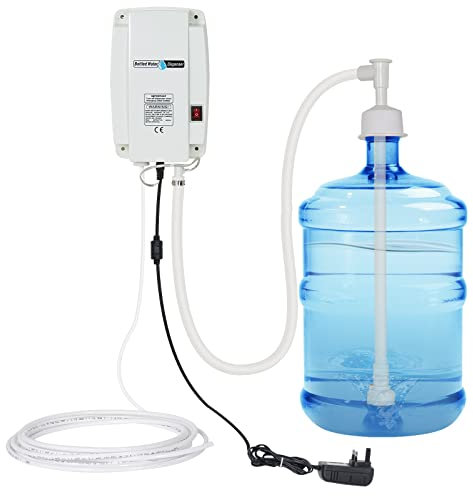 LIYUAN 5 Gallon Auto Bottled Water Pump System 5Gallon Water Jug Pump Portable Water Dispenser Five Gallon Drinking Water Pump System for Refrigerator Ice Maker Coffee Fridge Water Pump
