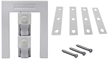 Scheffinger EM3-Zusatzhülse für die kombinierte Sicherung doppelflügeliger Fenster (Weiß)