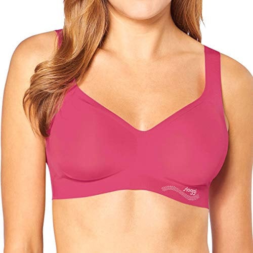 Sloggi Womens Zero Feel Seamfree Bralette with Removable Pads Pack of 1 Guava Extra Small