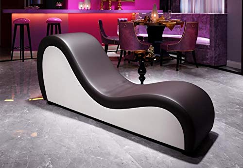 JV Möbel Relaxliege Sofa Chaiselounge Liege Tantra Couch Sessel Designerliege Kunstleder Recamiere XXL - 186 cm