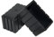 Flyshop Lot de 8 Embouts de Pieds de Chaise en Caoutchouc synthétique Noir antidérapant sans Odeur pour Pieds de Chaise, protecteurs de Sol rectangulaires (2,5 x 5,0 cm, 25 x 50 mm, 1 x 2)