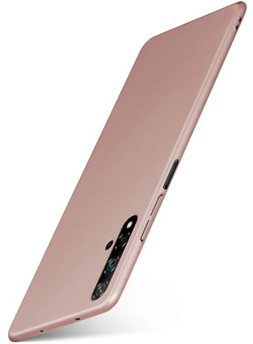 moex für Huawei nova 5T Hülle Ultra Dünn, Schutzhülle mit erhöhtem Kameraschutz, Slim Cover Hardcase Backcover, Dünnste Handyhülle Minimalistisch Alpha Case, Rosegold