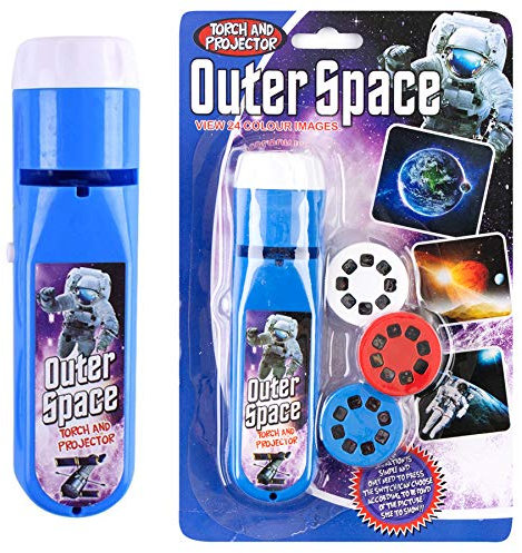 Georgie Porgy Children Torch and Projector Toys Educational Science Set Wall Ceiling Tent Torch (Outer Space)