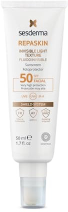Sesderma | Repaskin Unsichtbares Fluid LSV50 | Sonnenschutz Gesicht | Kein Glanz | Keine Weißen Rückstände | Hoher Sonnenschutz für das Gesicht | Bekämpft Lichtschäden | Ultraleichte Textur | 50 ml