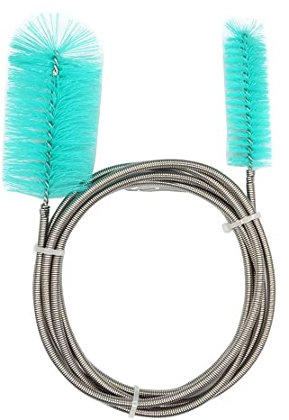 MiOYOOW Flexible Abflussbürste Doppelendige Schlauchbürste Nylon Elastic Bent Pipe Reinigungsbürste Rohr Spiralbürste für Aquarium Home Kitchen Waschwerkzeug