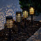 Lights4fun 4er Set Marokkanische LED Solarleuchten Solar Gartenleuchten warmweiß