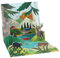 Abenteuer Pop Up 3D Karte Geburtstag Grußkarte Gebirge See Natur 13x13cm