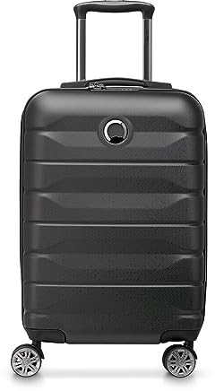 DELSEY PARIS - AIR Armour - Valise Cabine Rigide Extensible - 55x35x26 cm - 42 litres - S - Noir