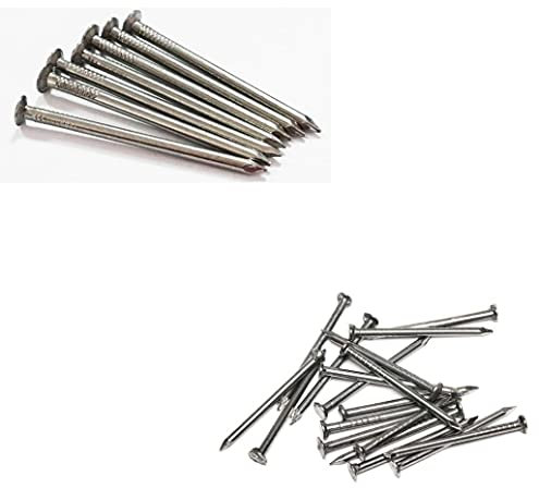 SISI UK® 20 x Premium Hardened Ribbed Concrete Hard Wall Masonry Nail 25mm 30mm 40mm 50mm 75mm Garden Batten tack (60mm)