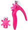 ANCIRS Coupe-ongles en acrylique rose rouge, coupe à ongles réglable en acier inoxydable, coupe faux ongles artificiels pour projets de manucure
