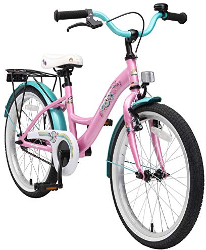 BIKESTAR Jugendfahrrad Kinderfahrrad für Mädchen ab 9 Jahre | 24 Zoll Kinderrad Classic | Fahrrad für Kinder Pink | Risikofrei Testen