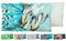 JACK Outdoor Lounge Kissen 30x50cm Motiv Dekokissen inkl. Füllung Wasserfest Sitzkissen Garten Stuhl, Farbe:Schmetterling Blau