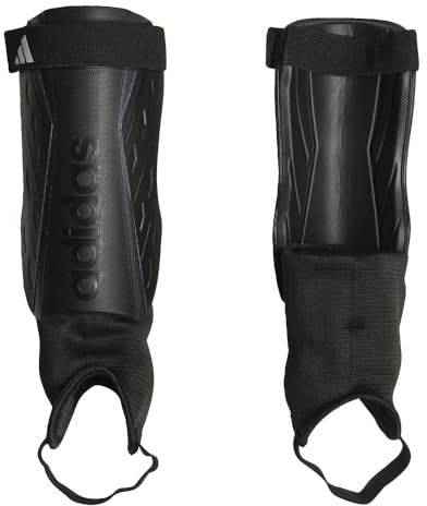 adidas Unisex-Child Tiro Soft Ground Match Shin Guards, Black/White/Iron Metallic, Small