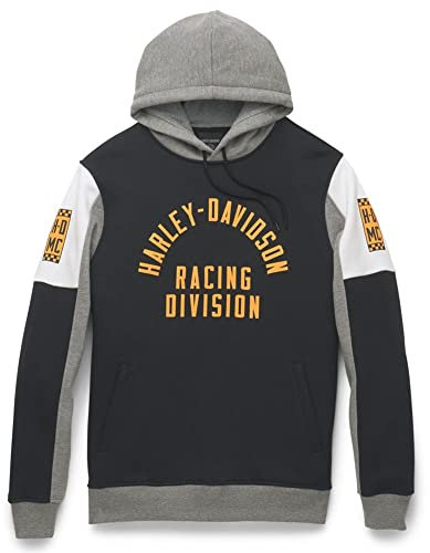 Harley-Davidson Racing Colorblock Hoodie Herren Kapuzenpullover, XL
