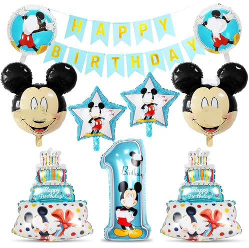 Geburtstag dekoration junge,Luftballons geburtstag junge 1 jahre,Ballon junge geburtstag,Geburtstagsdeko 1 Jahr junge