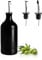 Sweejar Bouteille distributrice d'huile d'olive en céramique, protège l'huile pour réduire l'oxydation, de sirop de café et d'autres liquides, lot de 1.467 ml (noir)