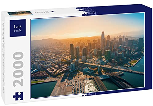 Lais Puzzle Downtown San Francisco Luftaufnahme von Wolkenkratzern 2000 Teile
