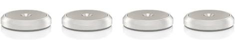 VIABLUE QTC XL Discs für Spikes * Silber mit Edelstahlinlay * Ø 25 mm * Set 8 Stück * Unterlegscheiben für Spikes, Auflageteller