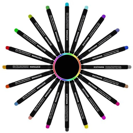 WUURAA Pintura permanente de pintura de color impermeable pluma de pintura para tela de plástico lona arte manualidades tela Coloring