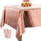 PartyWoo Folientischdecke Rosegold, 2 STÜCK Irisierende Tischdecke mit Punkten, 137 x 274 cm/ 54 x 108 Zoll Rechteckige Tischdecke Abwaschbar für 6 bis 8 Fuß Tisch, Tischdecke für Geburtstag, Hochzeit