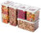 SmartStore Vorratsdosen 5er Set Luftdicht – 20% bio-basiertes Plastik Aufbewahrungsbox mit Deckel, BPA Frei, Spülmaschinenfest – Stapelbare Küche Organizer – 2x 0.8L, 2x 1.6L, 1x 1.65L