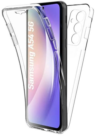 1001coques Coque 360° intégrale - Compatible avec Samsung Galaxy A54 5G - Couleur Transparente