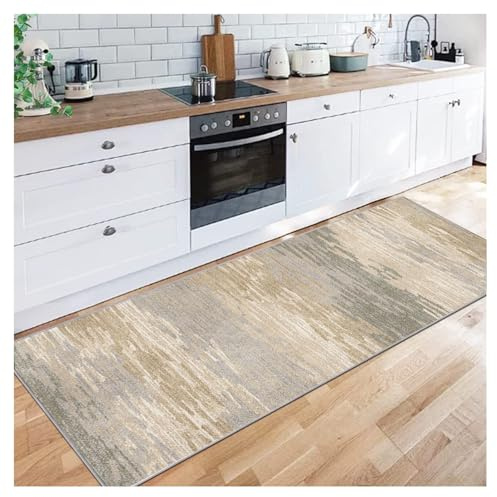 Siunwdiy Teppich Läufer 100X210CM für Küche, Flur Wohnraum Küchenläufer - Rutschfester Moderner Flurteppich für Wohnzimmer Schlafzimmer Korridor Meterware nach Maß