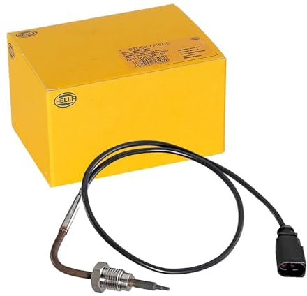 HELLA 6PT 010 376-821 Sensor, Abgastemperatur - 2-polig - geschraubt | 6PT 010 376-821 Kompatibel mit A8 D4 (4H2, 4H8, 4HC, 4HL)