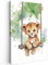 MuchoWow© Wandbilder Groß 80x120 cm XXL Wohnzimmer Wanddeko Schlafzimmer Zimmerdeko Wandgemälde Zimmer Deko auf Wand Dekoration Wall Art Löwe - Tier - Kinder - Dschungel - Kinderzimmer - Babyzimmer