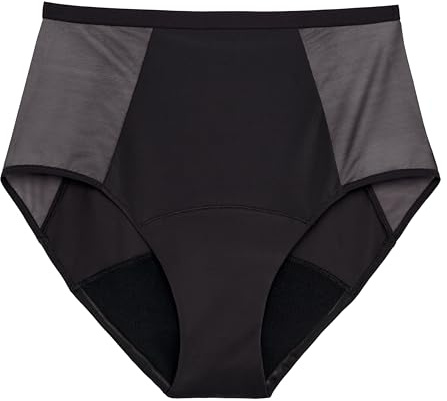 Thinx Period Underwear, Comfort-Stretch Hi-Waist, Holds Up to 12 Regular Tampons, Period Panties, All-Day Absorbency Menstrual Underwear for Women, Leakproof & Reusable, Plum, 1X